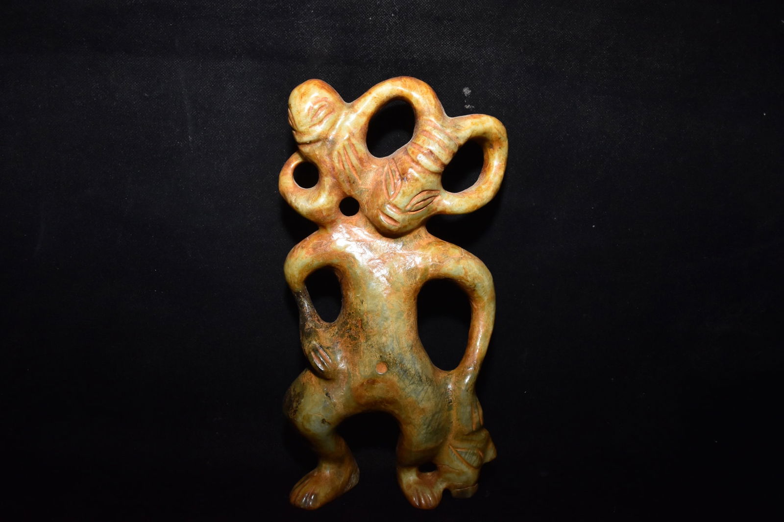 Chinese Hongshan culture jade carved ornaments (1 of 10)
