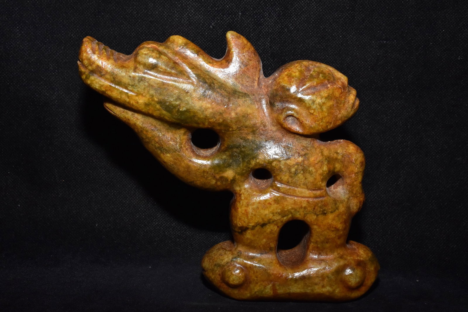 Chinese Hongshan culture jade carved ornaments (1 of 10)