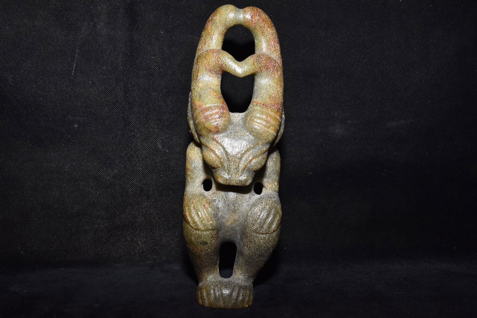 Chinese Hongshan culture jade carved ornaments: Size: Height 21.6 cm - Width 8 cm Materials: Natural Jade Time Period: Hongshan Culture Manufactured Date: 3000-BC Object: Chinese Antique ⛨ Purchase With Confidence ✔ Verified Auct