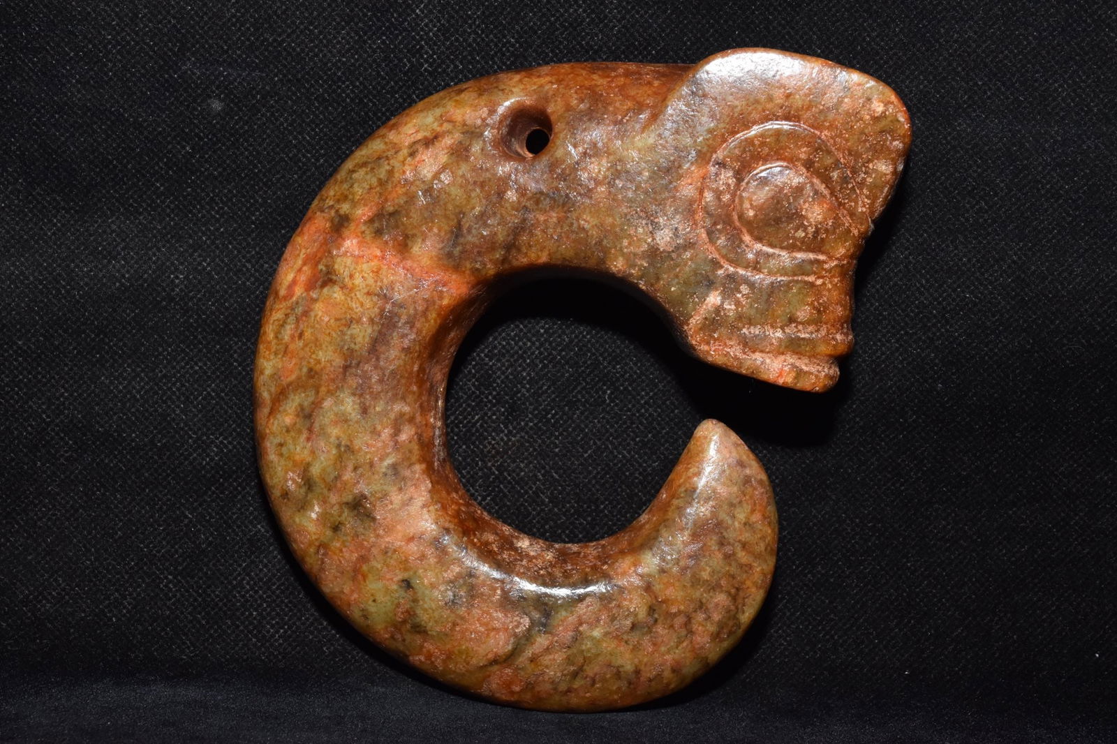 Chinese Hongshan culture jade carved ornaments (1 of 10)