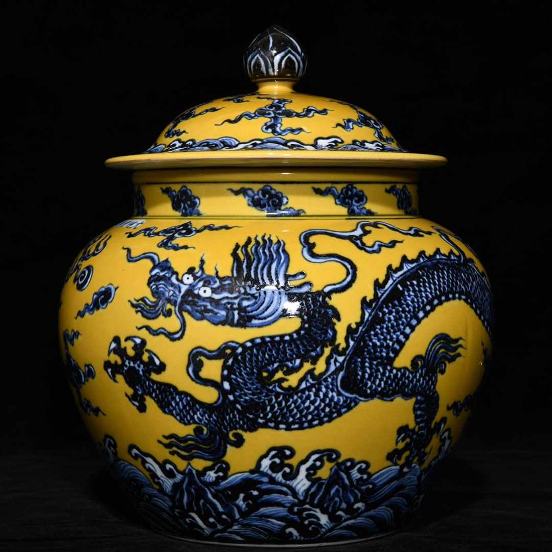 Chinese blue and white porcelain jar Ming dynasty Xuande Mark & Period (1 of 9)