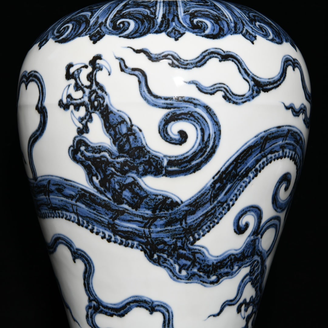 Chinese blue and white porcelain vase Ming dynasty Xuande Mark & Period - 7