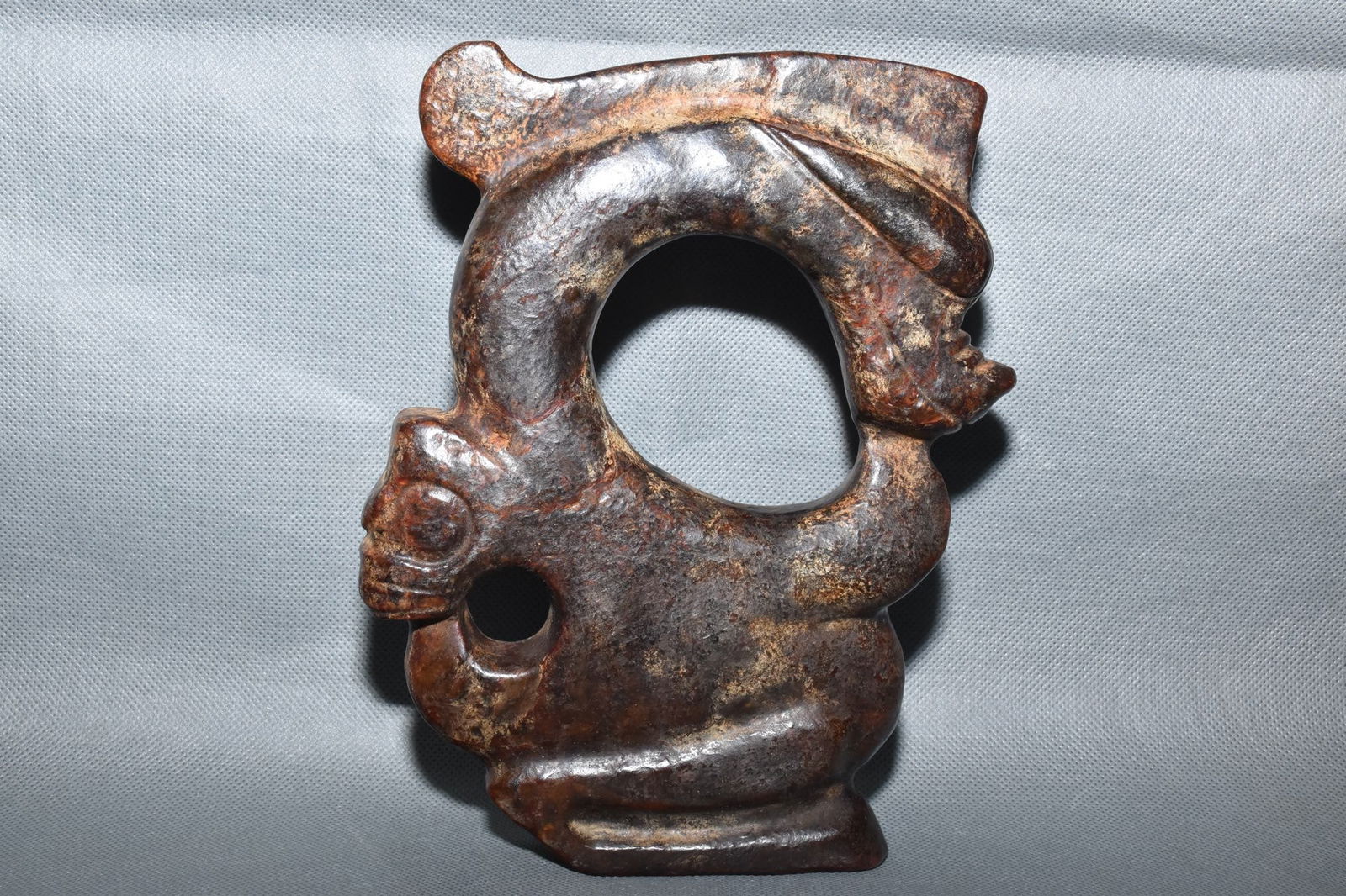 Chinese Hongshan culture jade carved ornaments: Size: Height 19.5 cm - Width 15 cm Materials: Natural Jade Time Period: Hongshan Culture Manufactured Date: 3000-BC Object: Chinese Antique ⛨ Purchase With Confidence✔ Verified