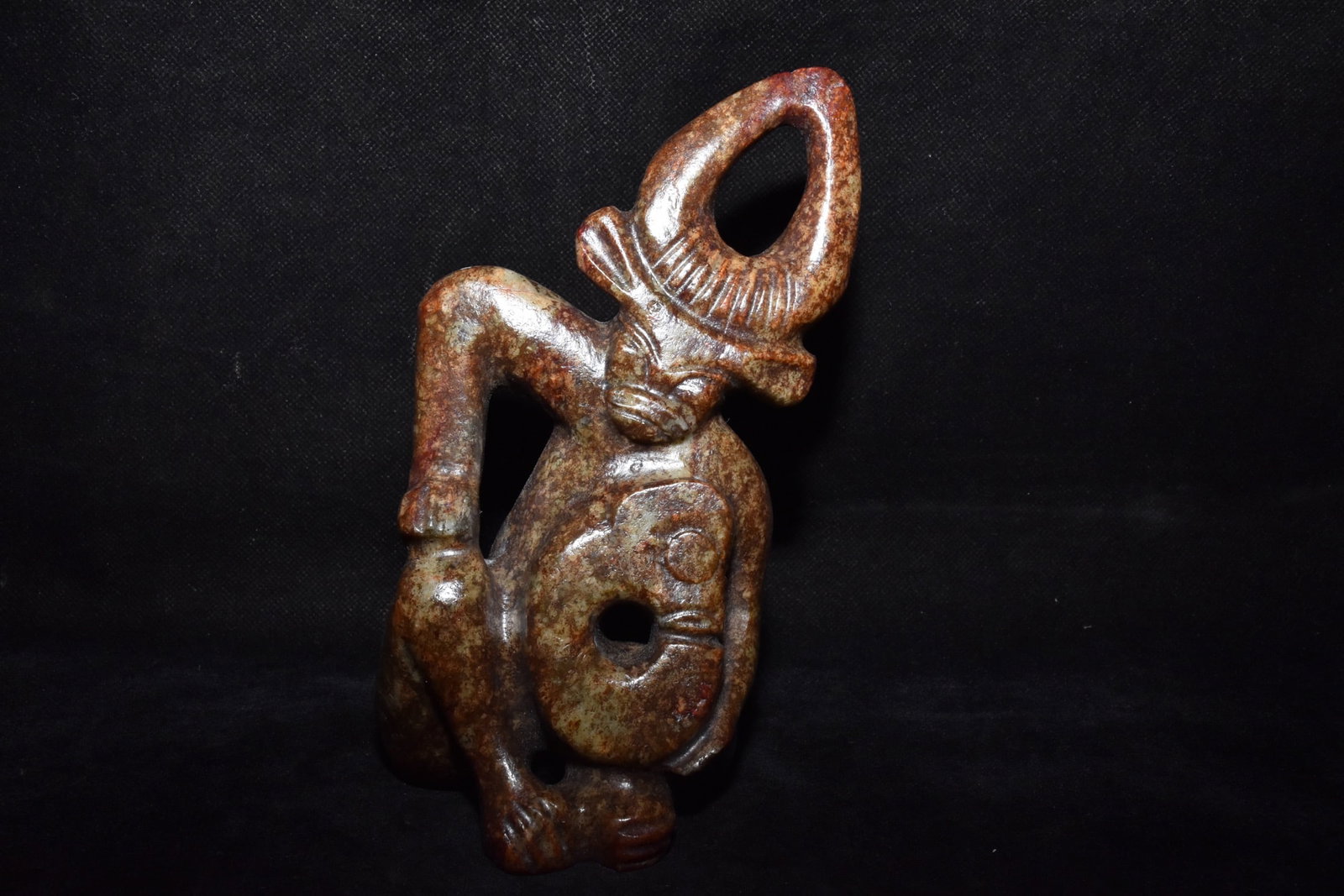 Chinese Hongshan culture jade carved ornaments: Size: Height 18 cm - Width 10 cm Materials: Natural Jade Time Period: Hongshan Culture Manufactured Date: 3000-BC Object: Chinese Antique ⛨ Purchase With Confidence✔ Verified