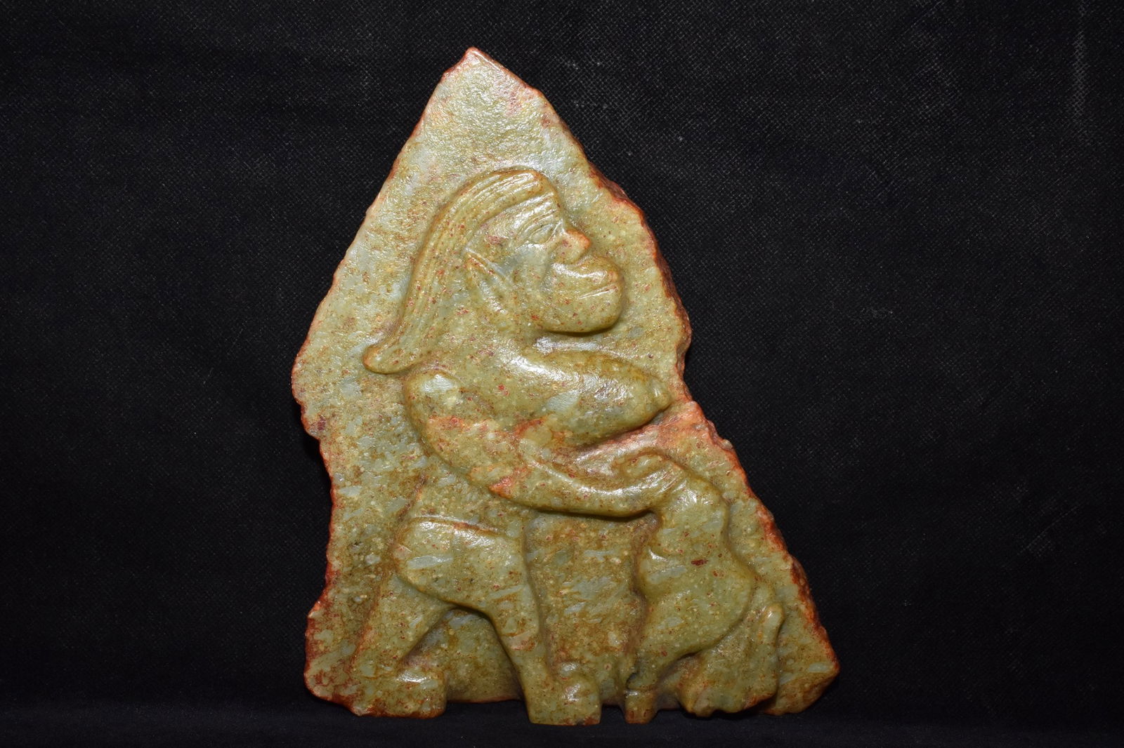 Chinese Hongshan culture jade carved ornaments: Size: Height 21.2 cm - Width 17 cm Materials: Natural Jade Time Period: Hongshan Culture Manufactured Date: 3000-BC Object: Chinese Antique ⛨ Purchase With Confidence✔ Verified