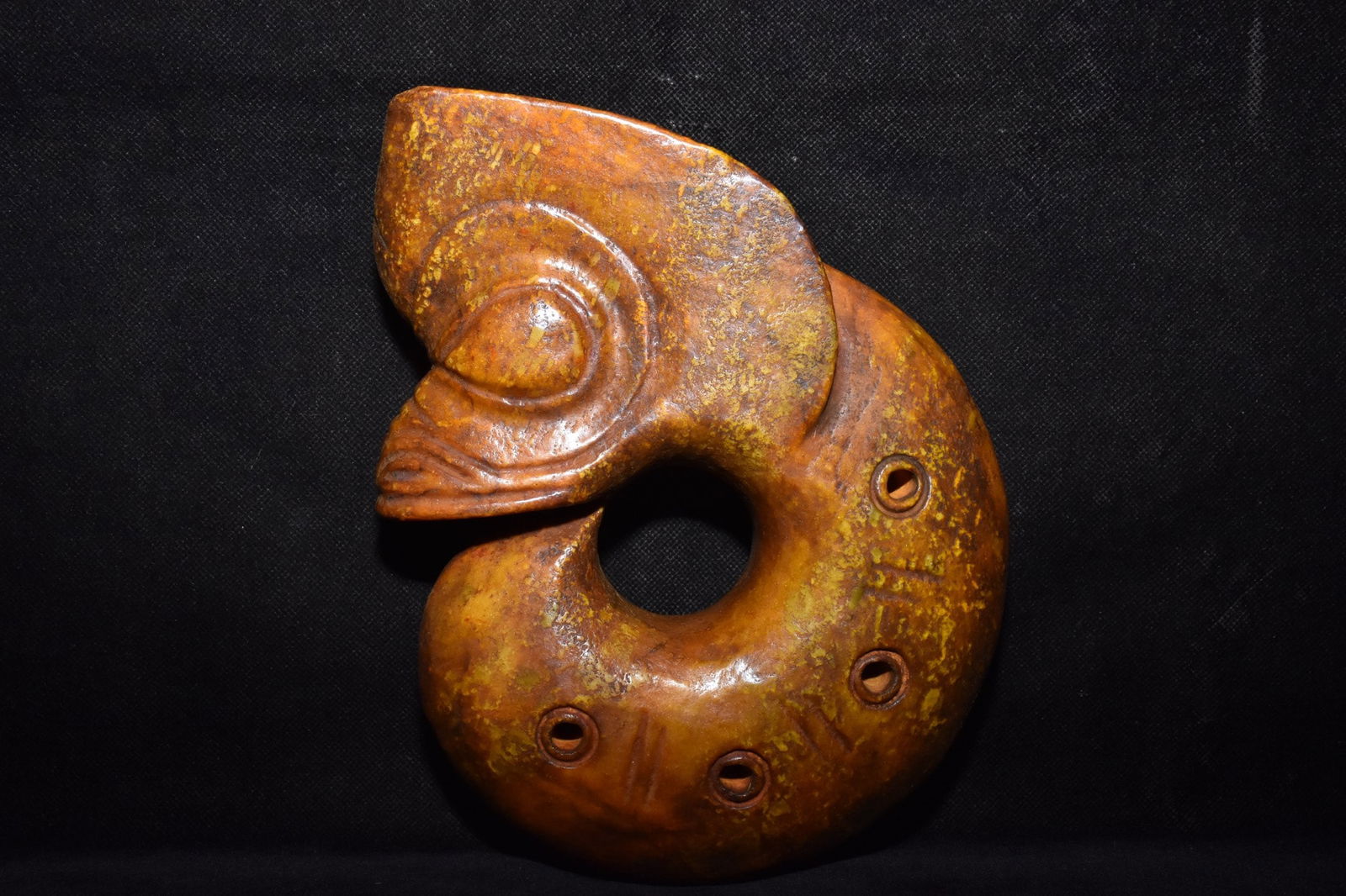 Chinese Hongshan culture jade carved ornaments: Size: Height 20.5 cm - Width 17.2 cm Materials: Natural Jade Time Period: Hongshan Culture Manufactured Date: 3000-BC Object: Chinese Antique ⛨ Purchase With Confidence✔ Verified