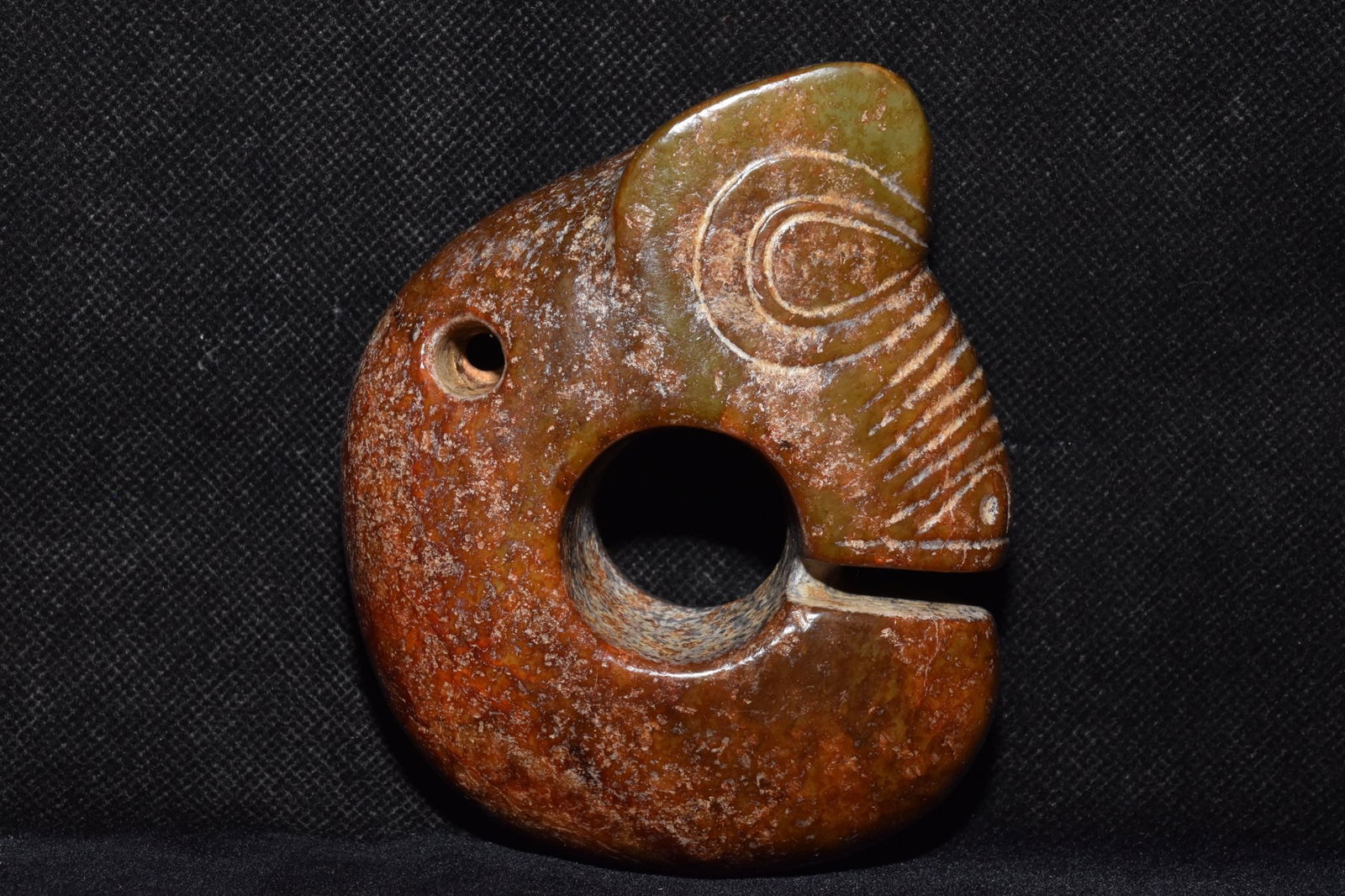 Chinese Hongshan culture jade carved ornaments (1 of 10)