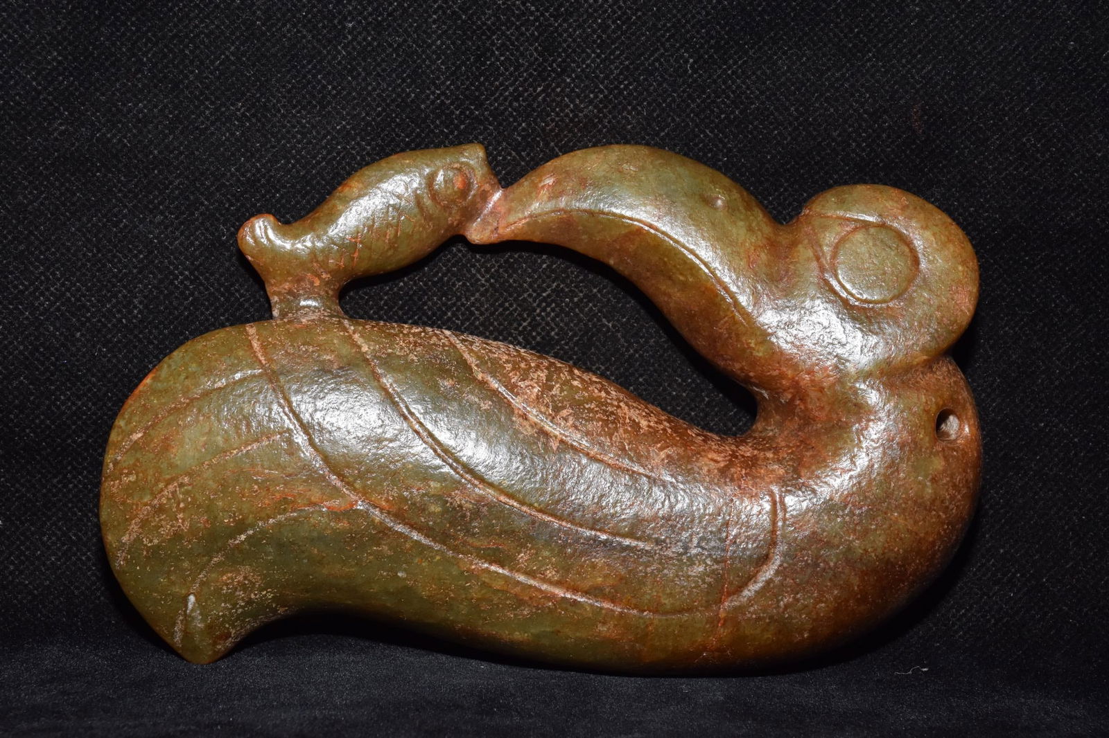 Chinese Hongshan culture jade carved ornaments (1 of 10)