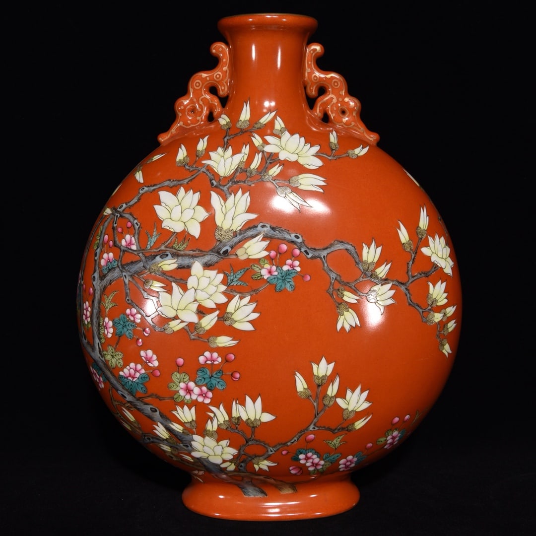 Chinese famille rose porcelain vase Qing dynasty Qianlong Mark & Period (1 of 9)