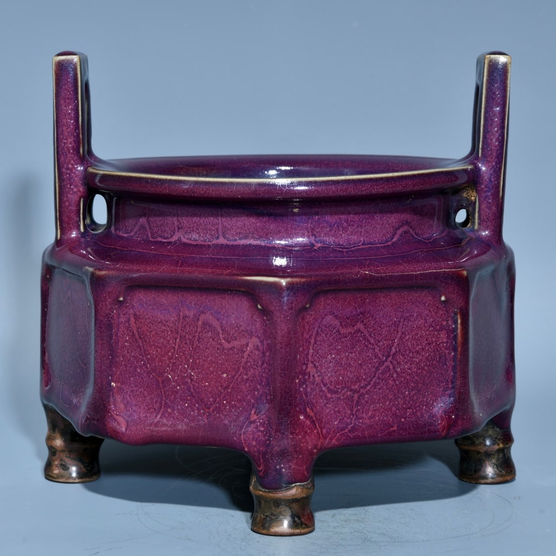 Chinese jun kiln porcelain incense burner Song dynasty (1 of 9)