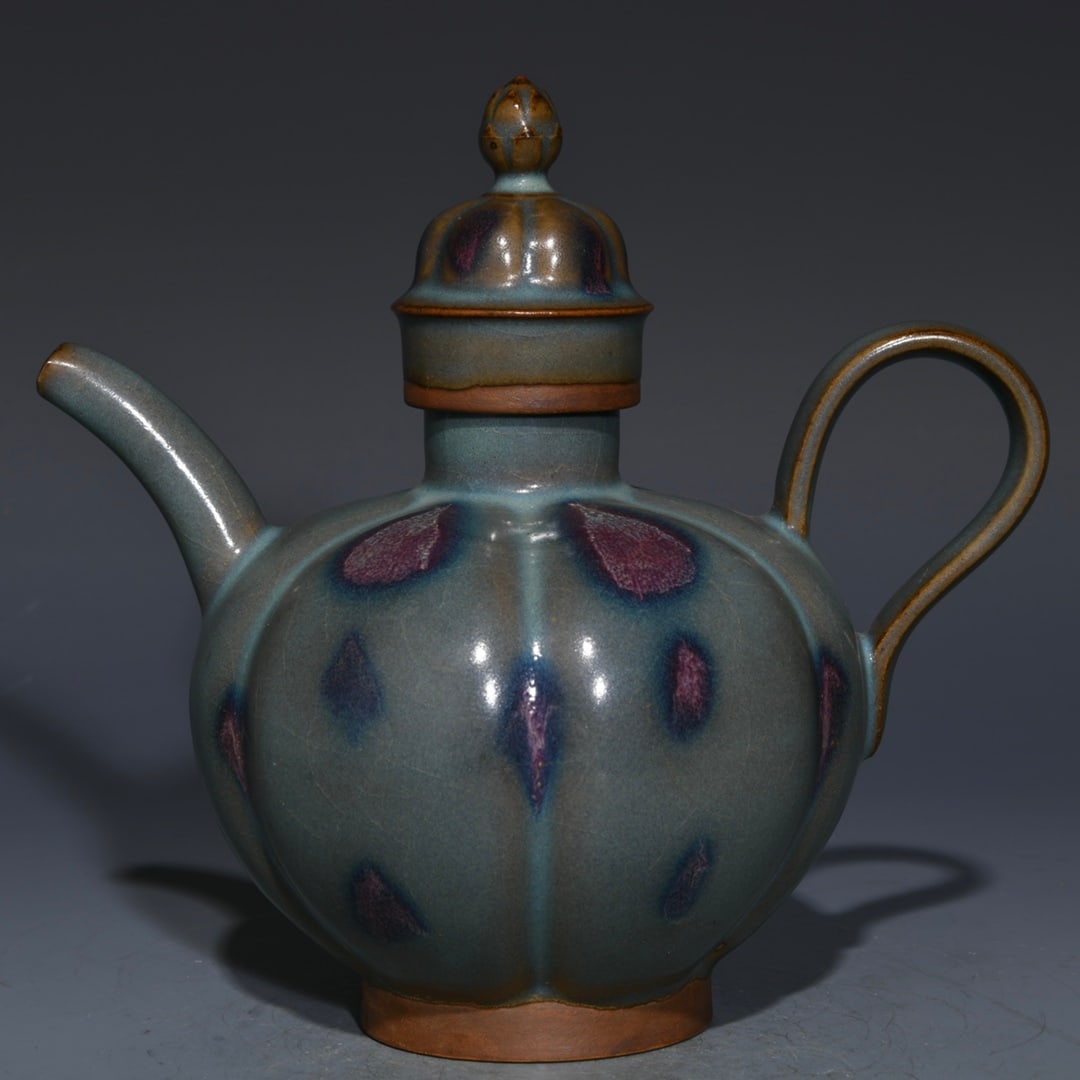 Chinese jun kiln porcelain pot Song dynasty: Size: Height 16 cm - Width 17 cm Materials: Porcelain Time Period: Song dynasty Manufactured Date: 10th-c Object: Chinese Antique ⛨ Purchase With Confidence ✔ Verified Auction House