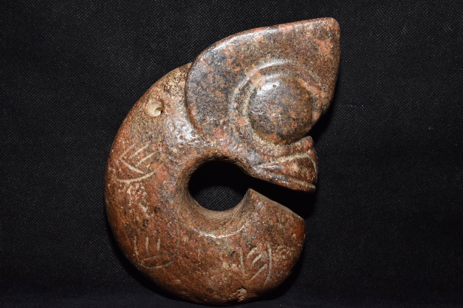 Chinese Hongshan culture jade carved ornaments (1 of 10)