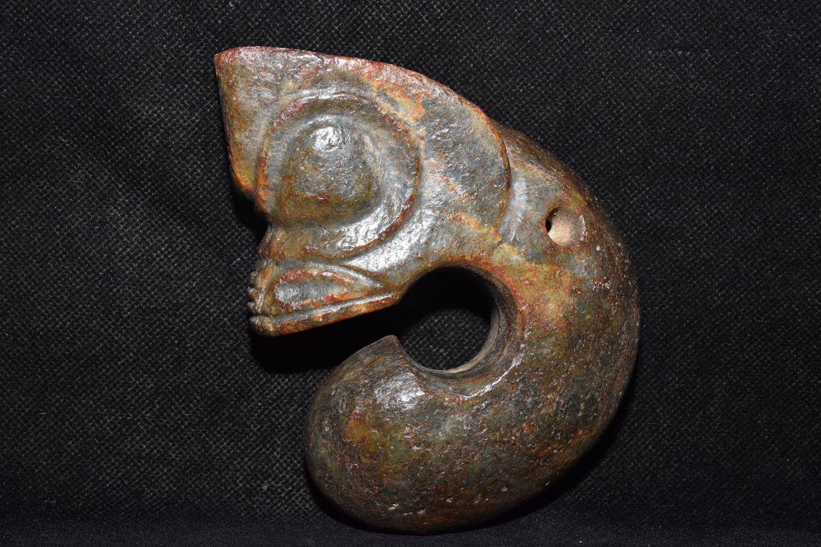 Chinese Hongshan culture jade carved ornaments (1 of 10)