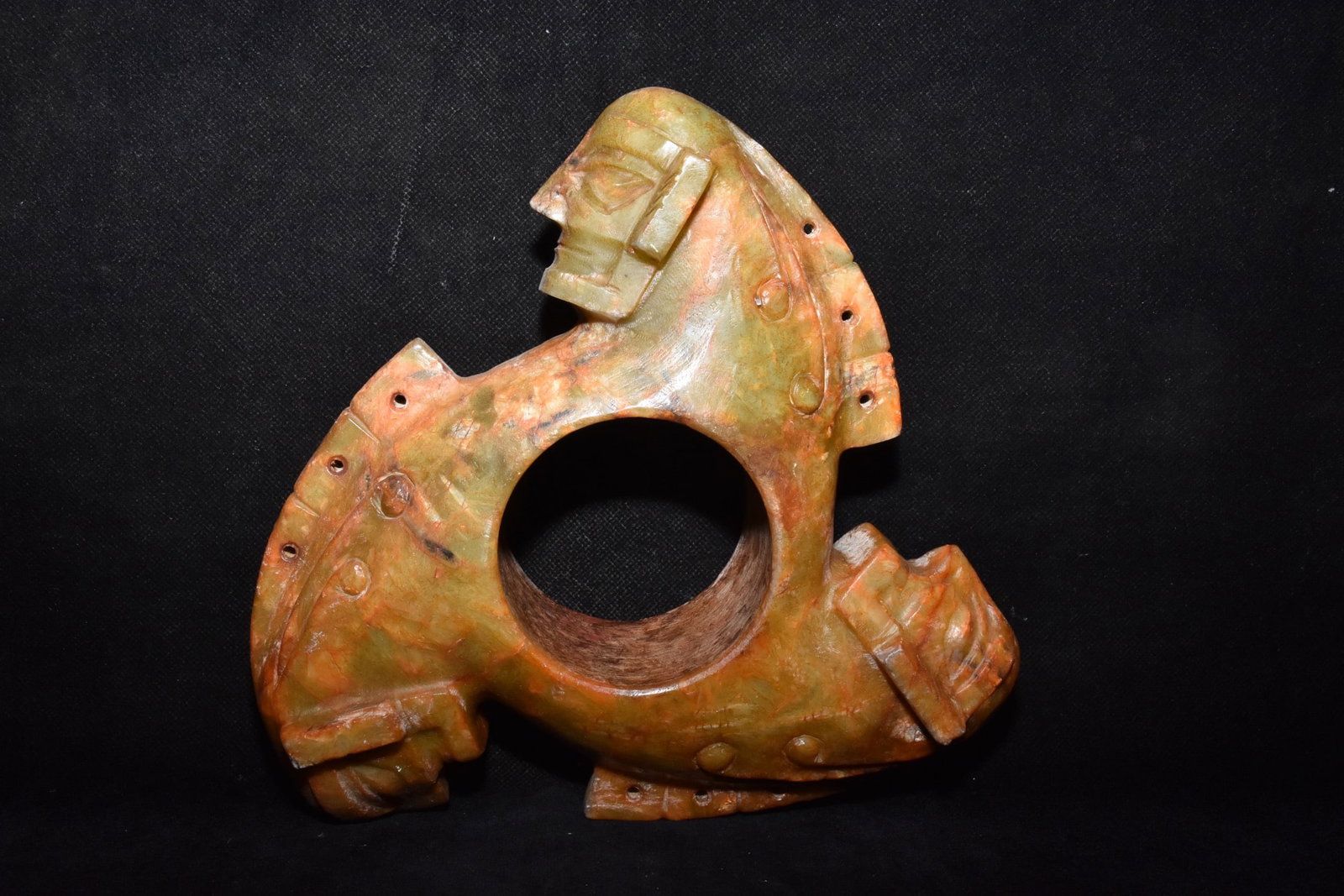 Chinese Hongshan culture jade carved ornaments (1 of 10)