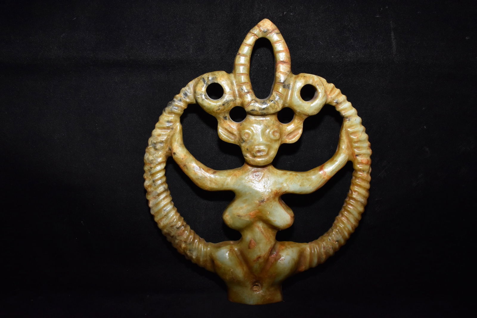 Chinese Hongshan culture jade carved ornaments (1 of 10)