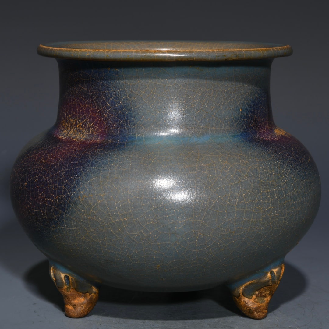 Chinese jun kiln porcelain jar Song dynasty (1 of 9)