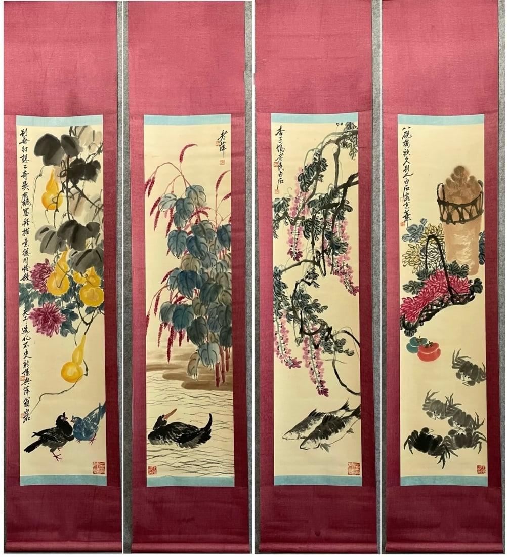 Chinese scroll painting Qing dynasty Qi Baishi (1 of 20)