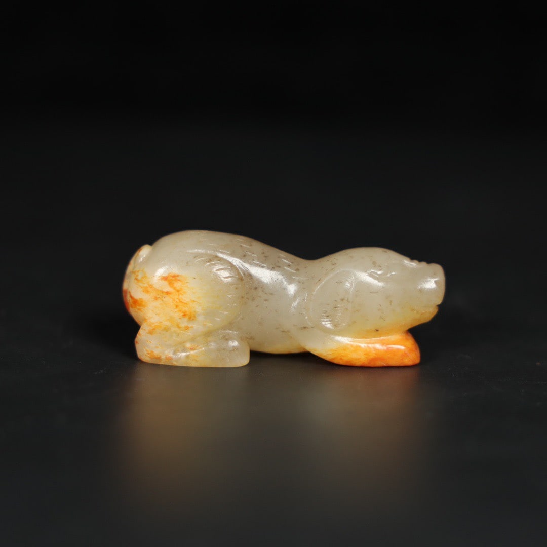 Chinese natural jade carved ornaments Qing dynasty (1 of 9)