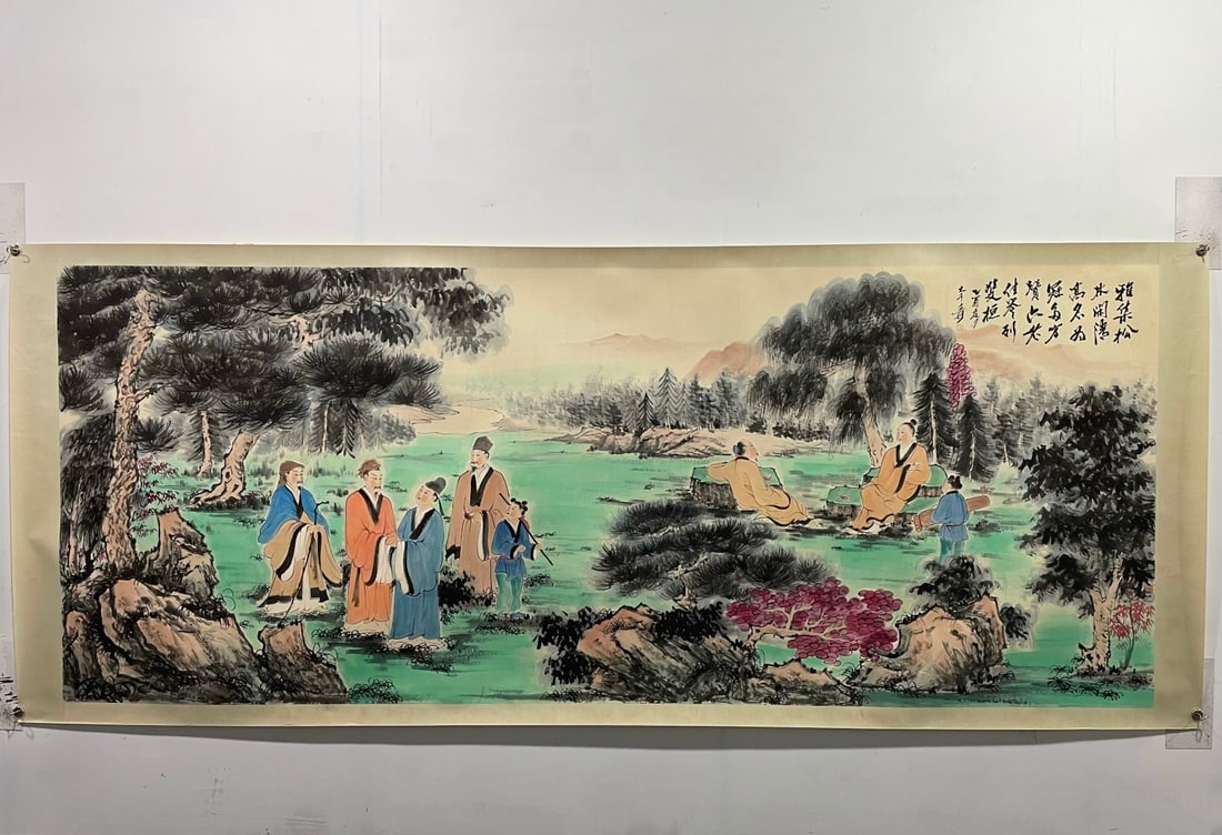 Chinese scroll painting Qing dynasty Zhang Daqian (1 of 9)
