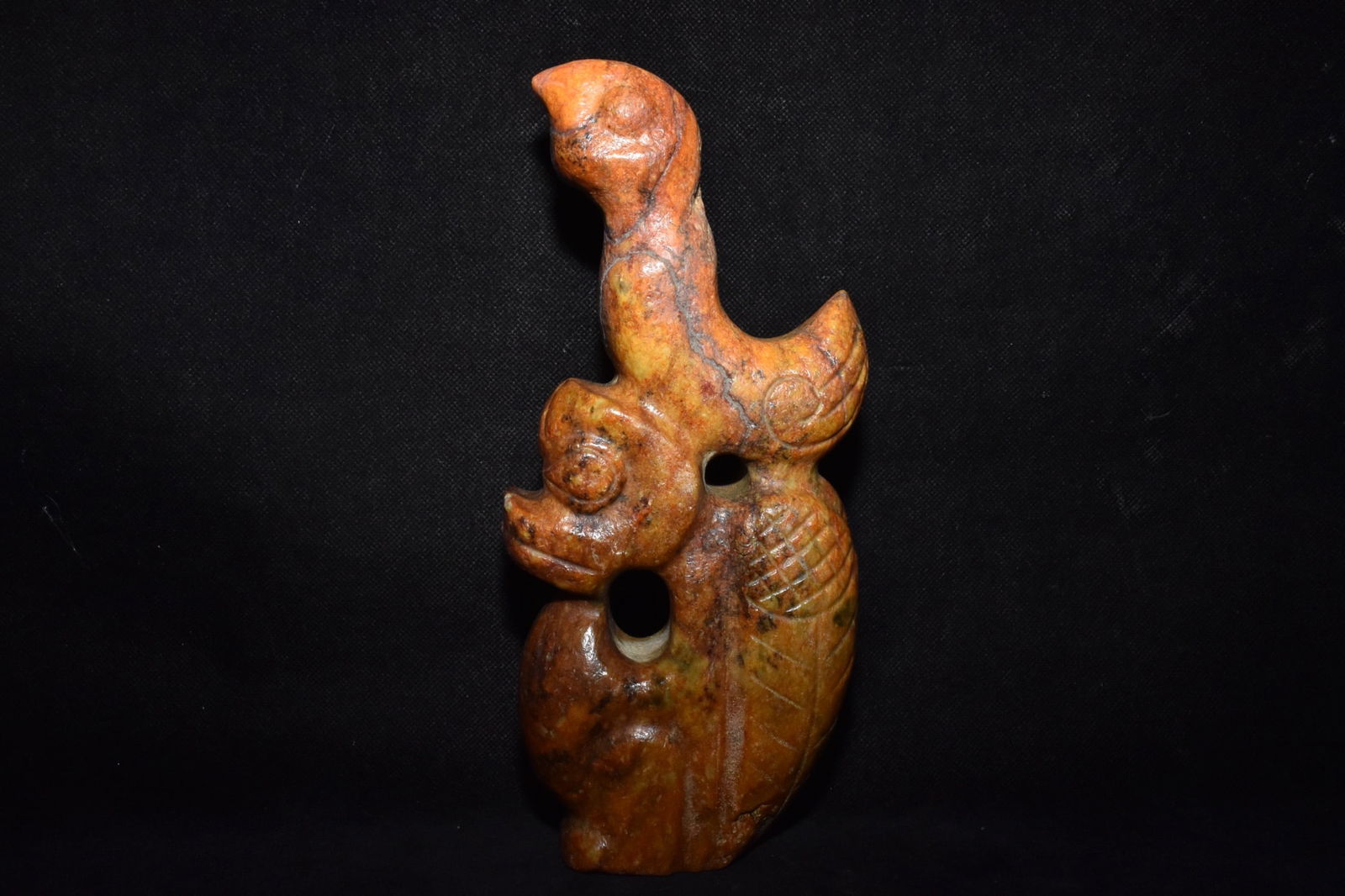 Chinese Hongshan culture jade carved ornaments (1 of 10)