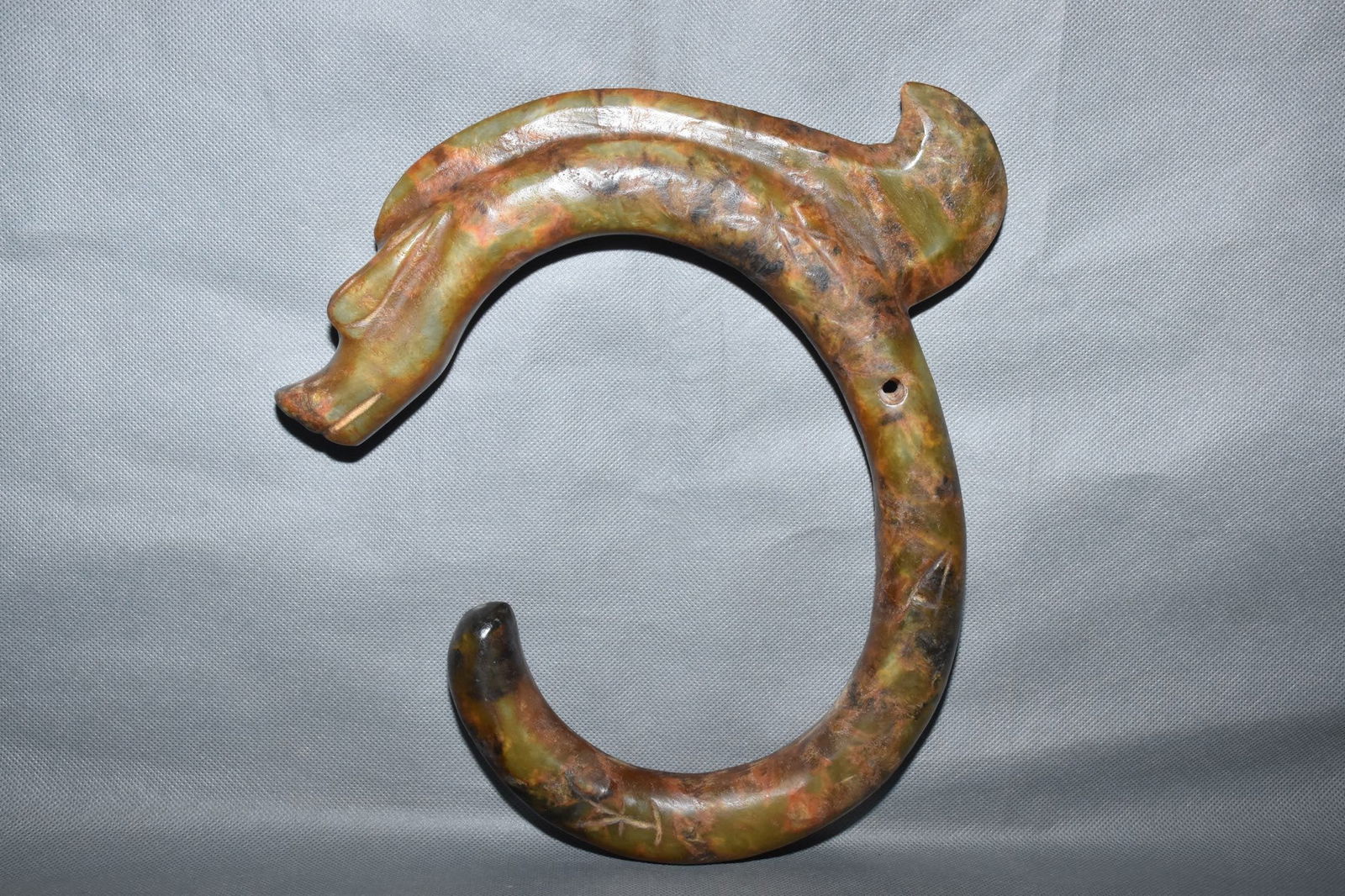 Chinese Hongshan culture jade carved ornaments (1 of 11)