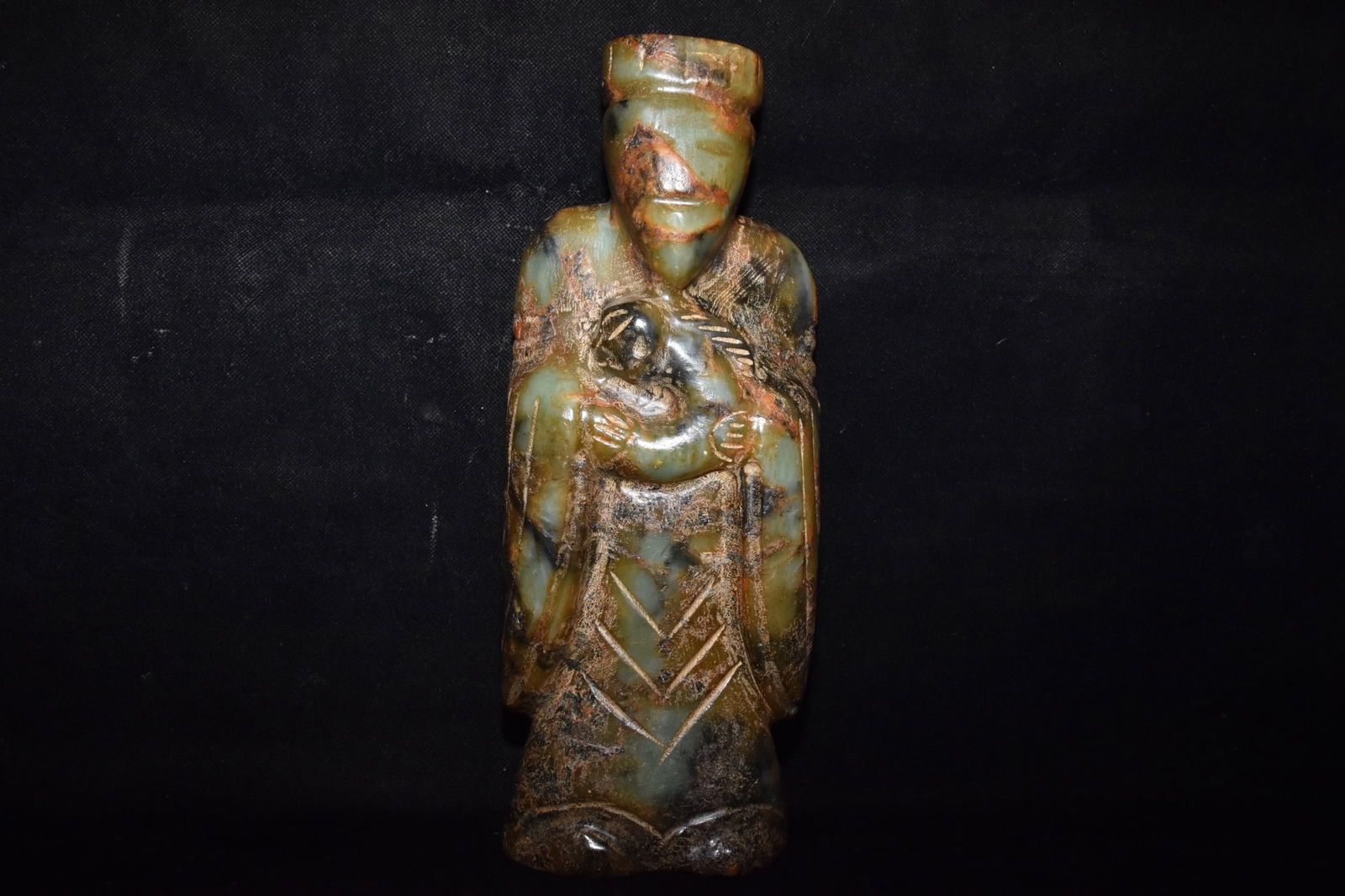 Chinese Hongshan culture jade carved ornaments: Size: Height 30 cm - Width 11 cm Materials: Natural Jade Time Period: Hongshan Culture Manufactured Date: 3000-BC Object: Chinese Antique ⛨ Purchase With Confidence ✔ Verified Aucti