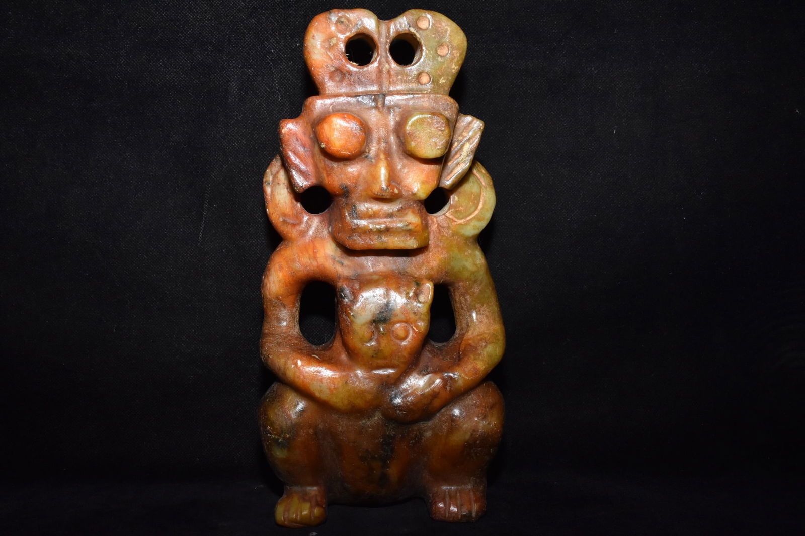 Chinese Hongshan culture jade carved ornaments: Size: Height 25 cm - Width 13 cm Materials: Natural Jade Time Period: Hongshan Culture Manufactured Date: 3000-BC Object: Chinese Antique ⛨ Purchase With Confidence ✔ Verified Aucti