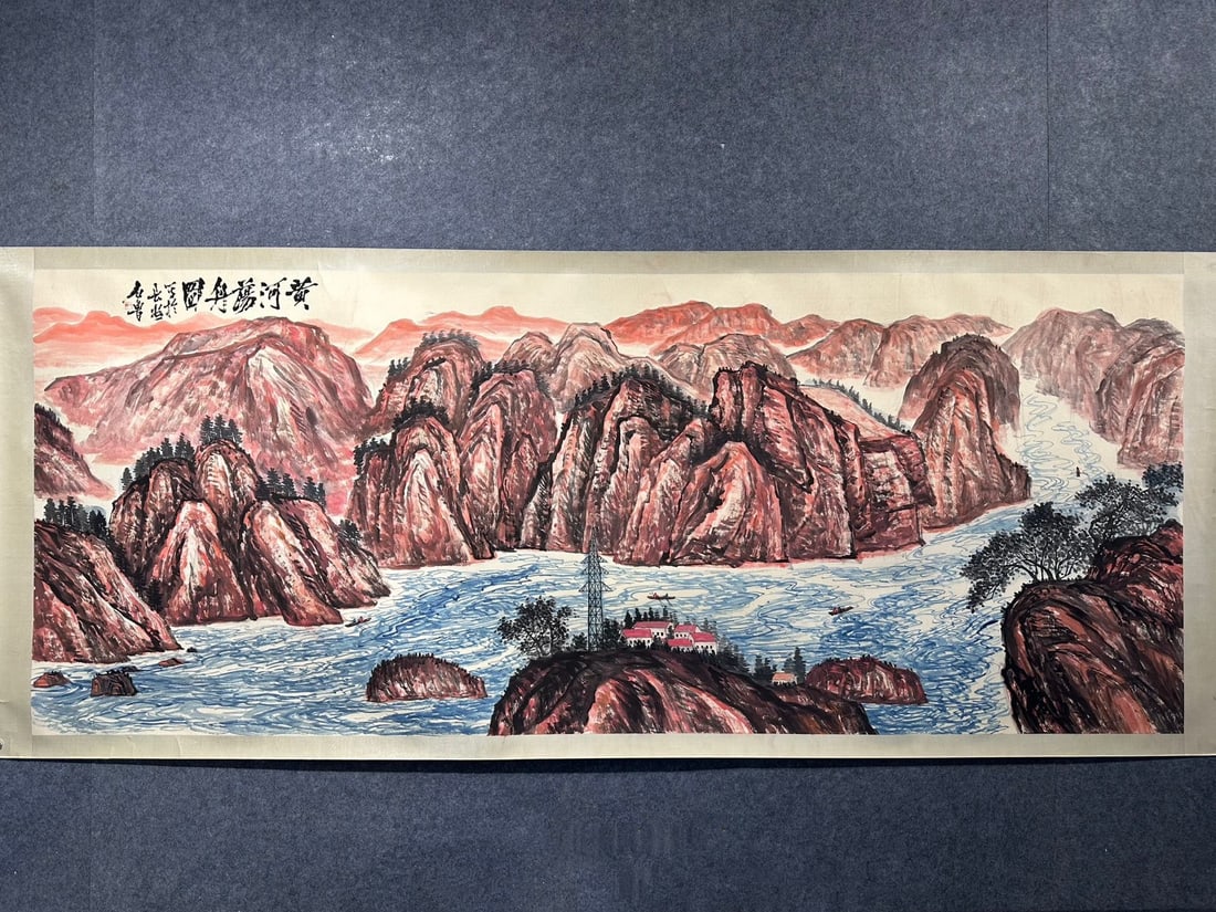 Chinese scroll painting Qing dynasty Shi Lu (1 of 9)