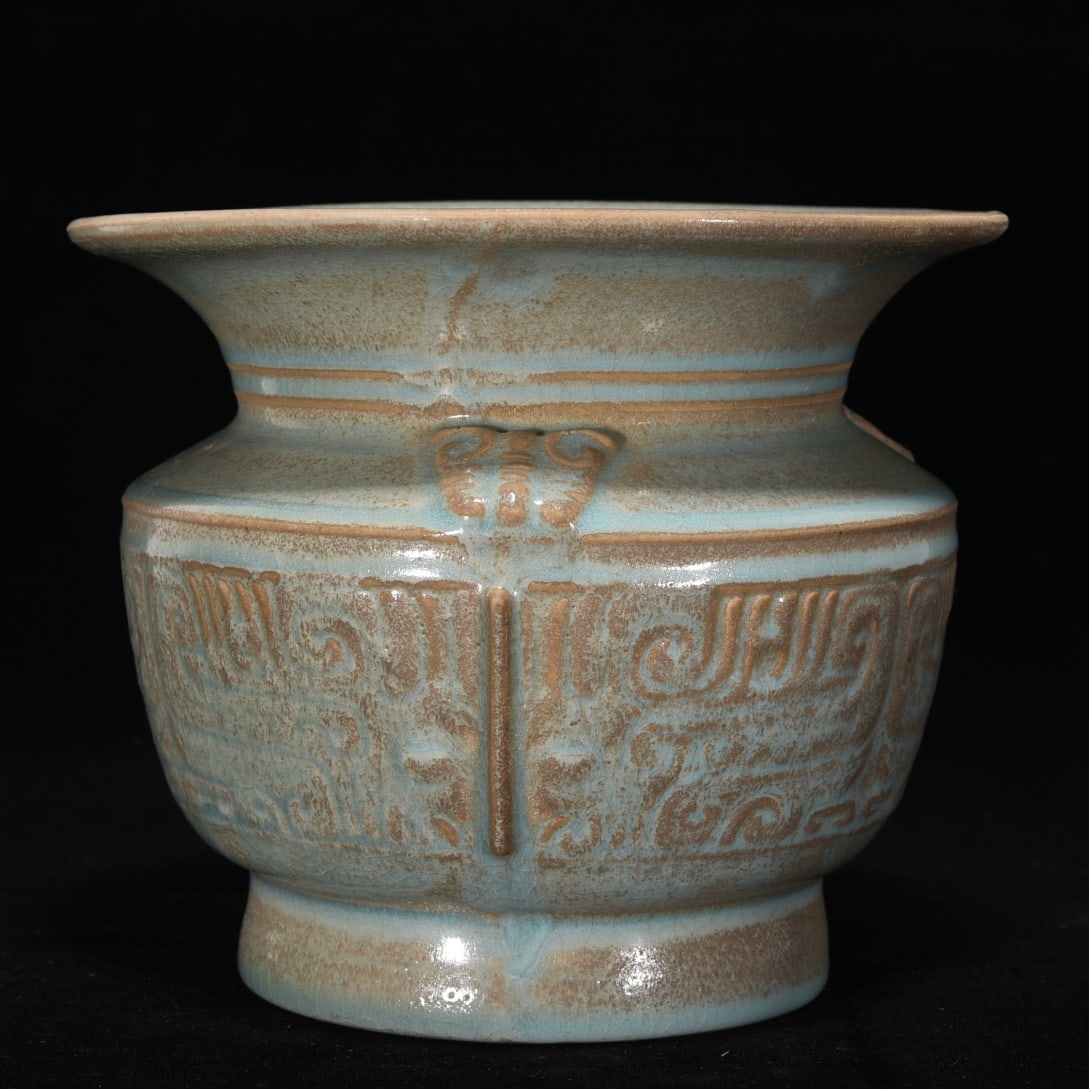Chinese ru kiln porcelain jar pot Song dynasty (1 of 9)