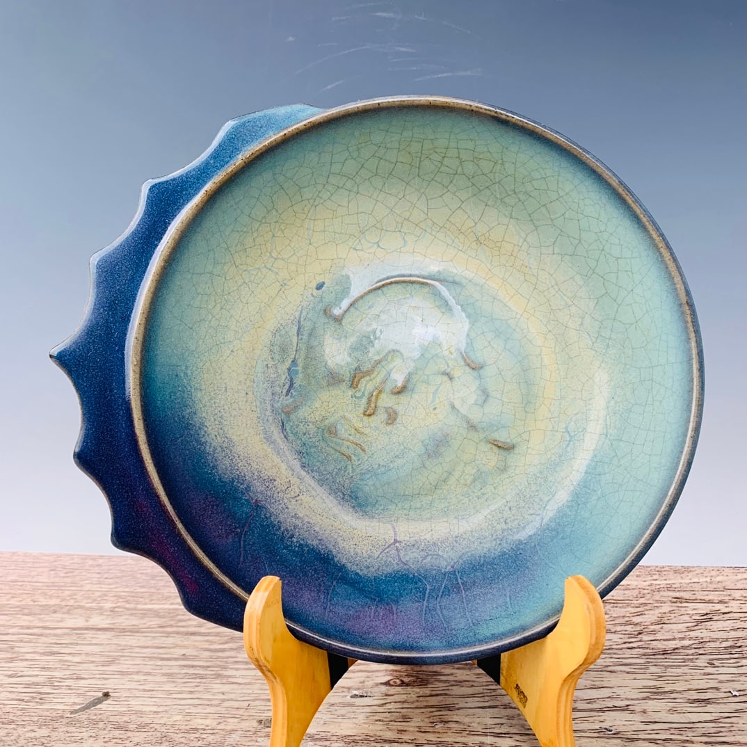 Chinese jun kiln porcelain washer Song dynasty: Size: Width 25.5 cm - Height 6.5 cm Materials: Porcelain Time Period: Song dynasty Manufactured Date: 10th-c Period Object: Chinese Antique ⛨ Purchase With Confidence ✔ Verified Auc