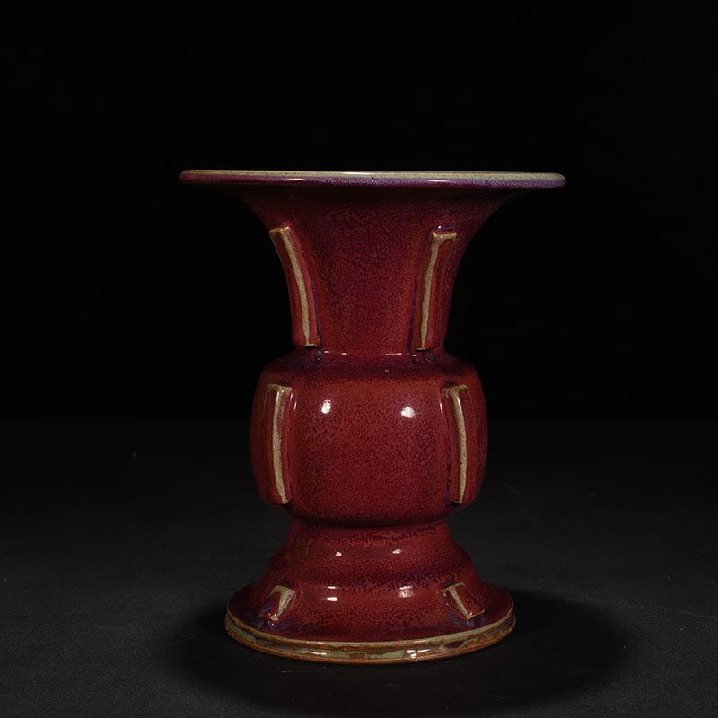 Song Dynasty Jun kiln rose purple glaze halberd statue (1 of 7)