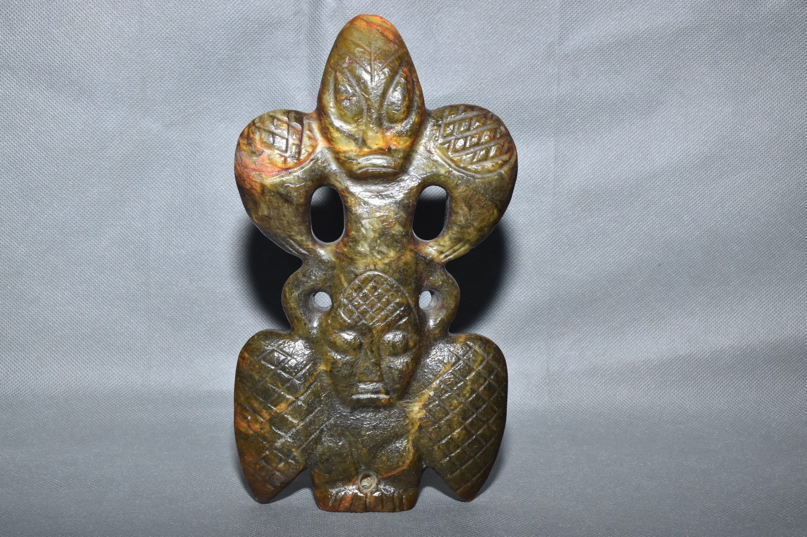 Chinese Hongshan culture jade carved ornaments (1 of 10)