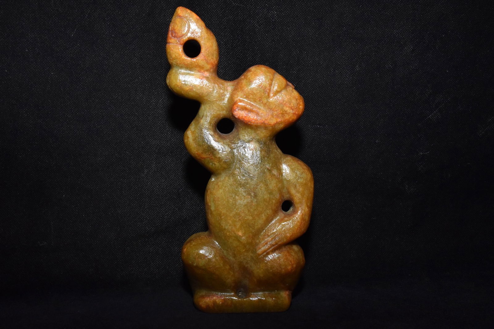 Chinese Hongshan culture jade carved ornaments: Size: Height 19.8 cm - Width 10.2 cm Materials: Natural Jade Time Period: Hongshan Culture Manufactured Date: 3000-BC Object: Chinese Antique ⛨ Purchase With Confidence ✔ Verified A