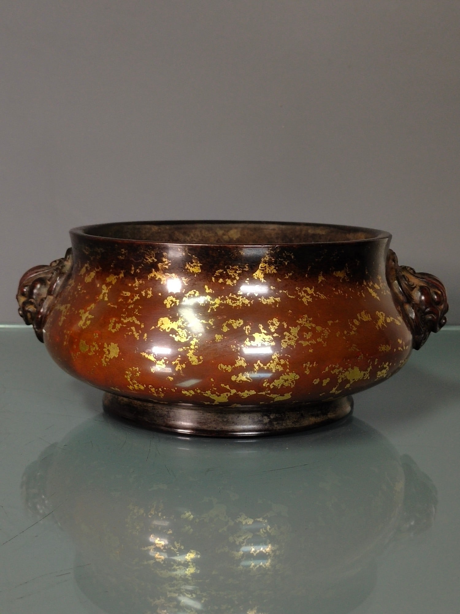 Chinese gilt bronze incense burner Ming dynasty Xuande Mark & Period (1 of 9)