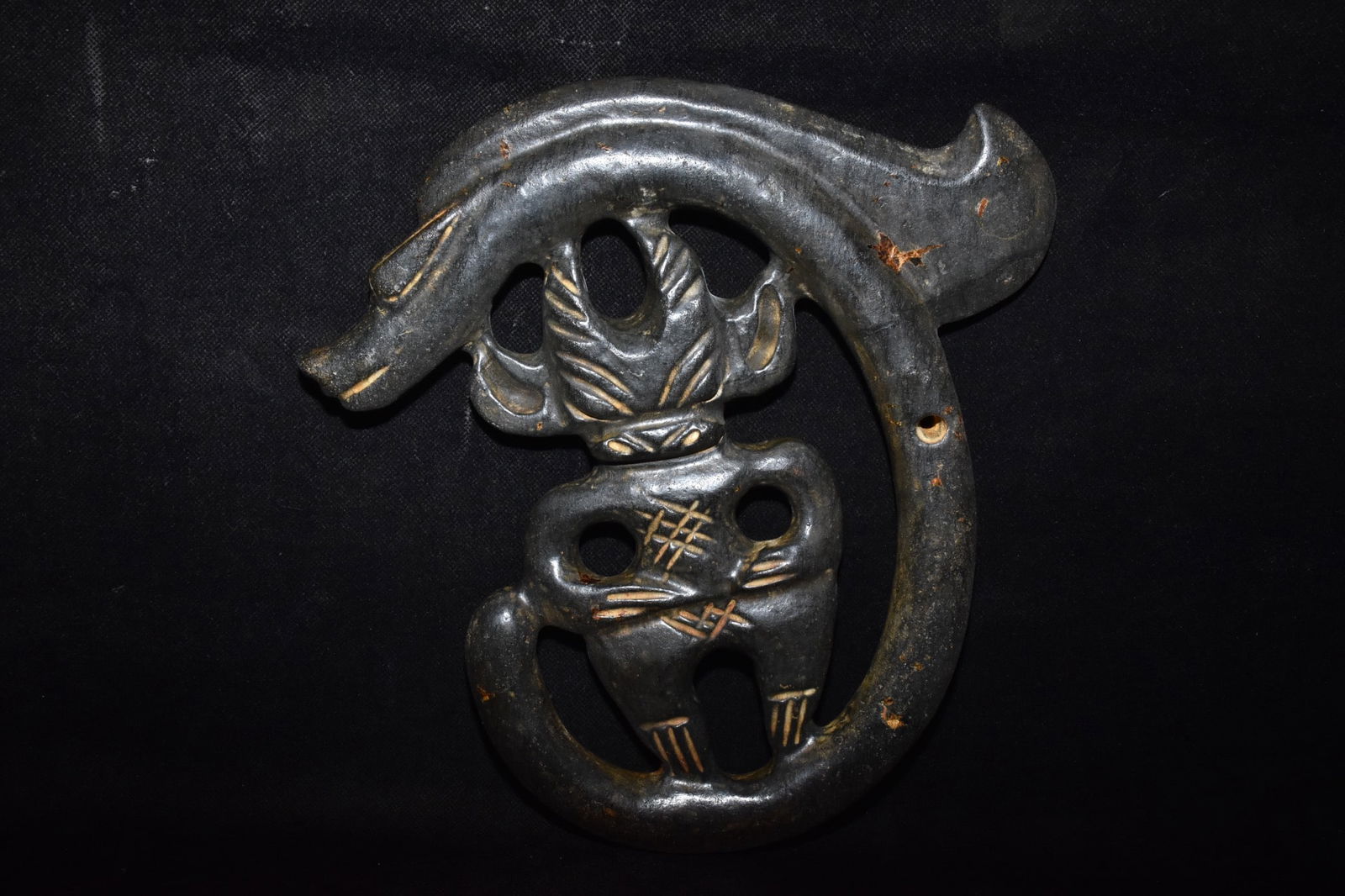 Chinese Hongshan culture jade carved ornaments (1 of 10)
