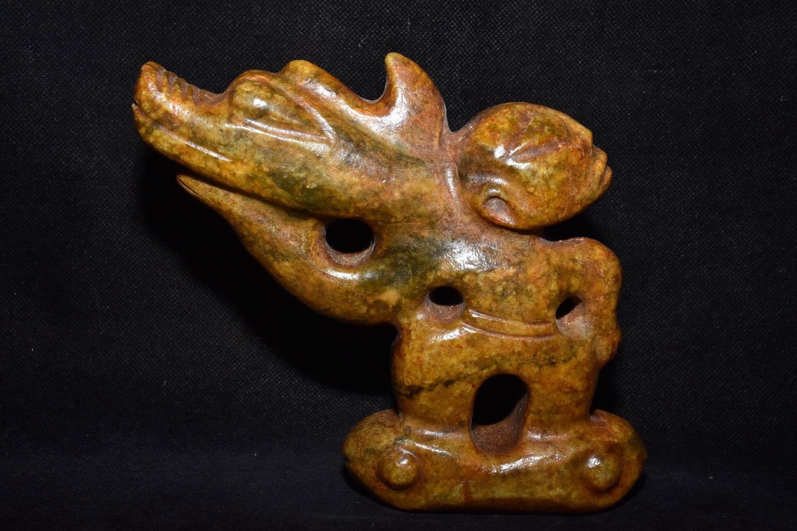 Chinese Hongshan culture jade carved ornaments (1 of 10)