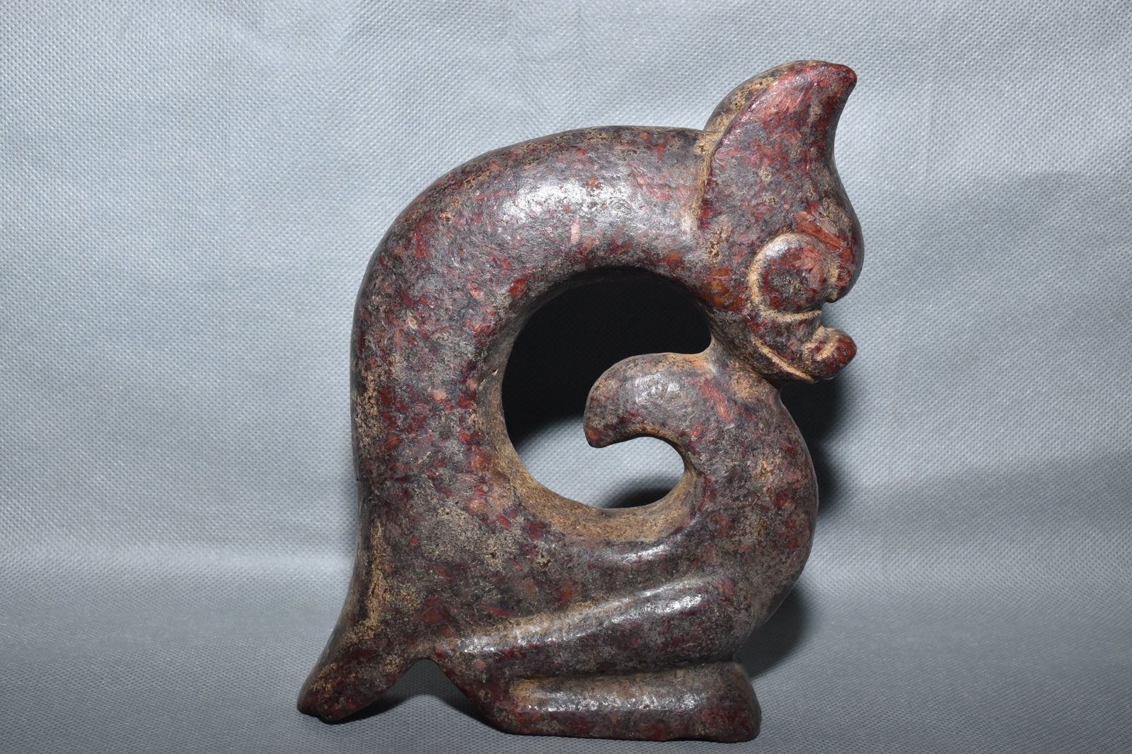 Chinese Hongshan culture jade carved ornaments: Size: Height 17.5 cm - Width 14 cm Materials: Natural Jade Time Period: Hongshan Culture Manufactured Date: 3000-BC Object: Chinese Antique ⛨ Purchase With Confidence ✔ Verified Auc