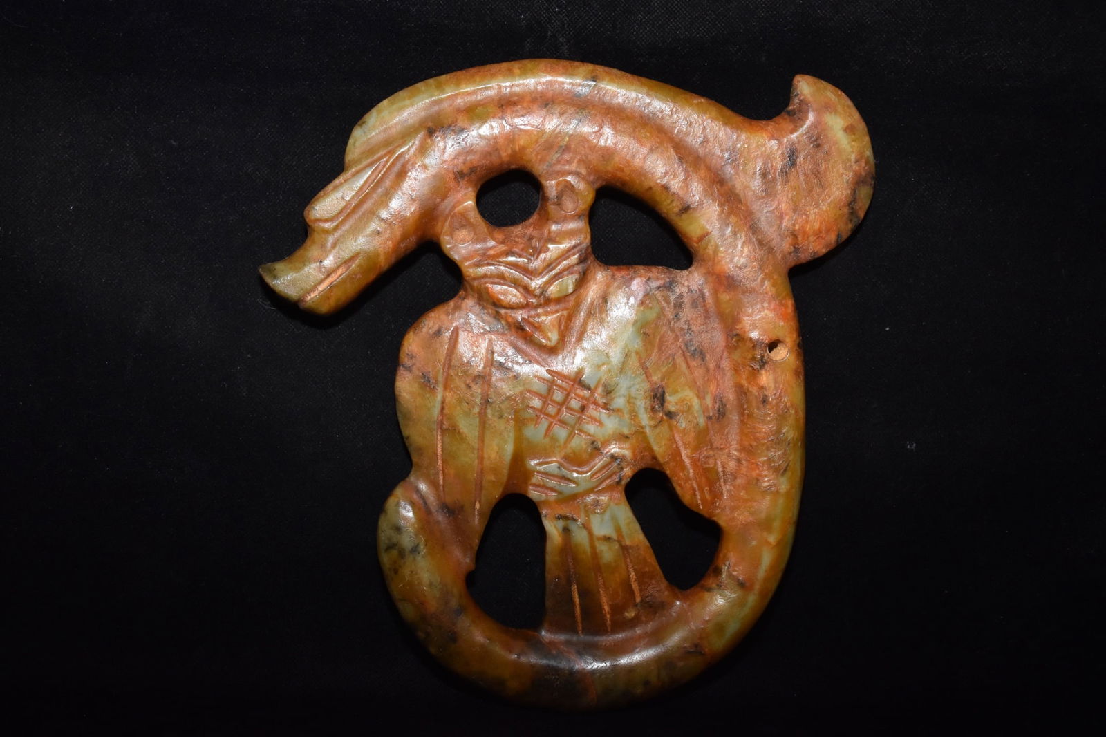 Chinese Hongshan culture jade carved ornaments (1 of 10)