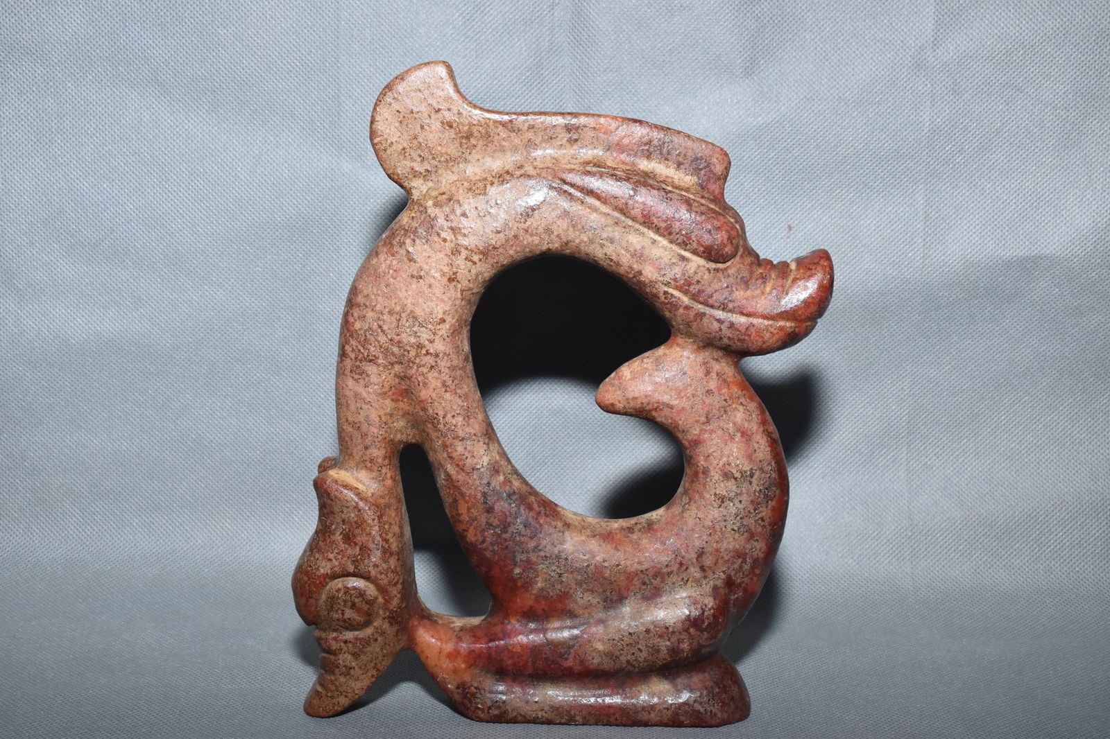 Chinese Hongshan culture jade carved ornaments: Size: Height 20 cm - Width 16 cm Materials: Natural Jade Time Period: Hongshan Culture Manufactured Date: 3000-BC Object: Chinese Antique ⛨ Purchase With Confidence ✔ Verified Aucti