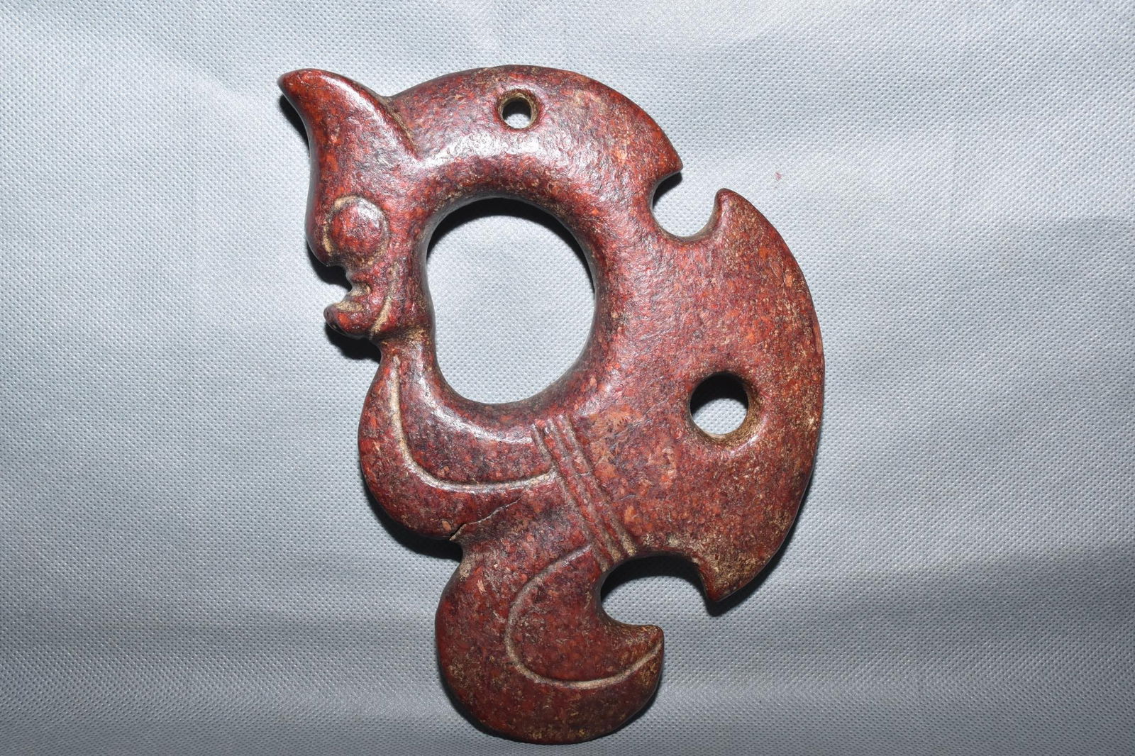 Chinese Hongshan culture jade carved ornaments (1 of 10)