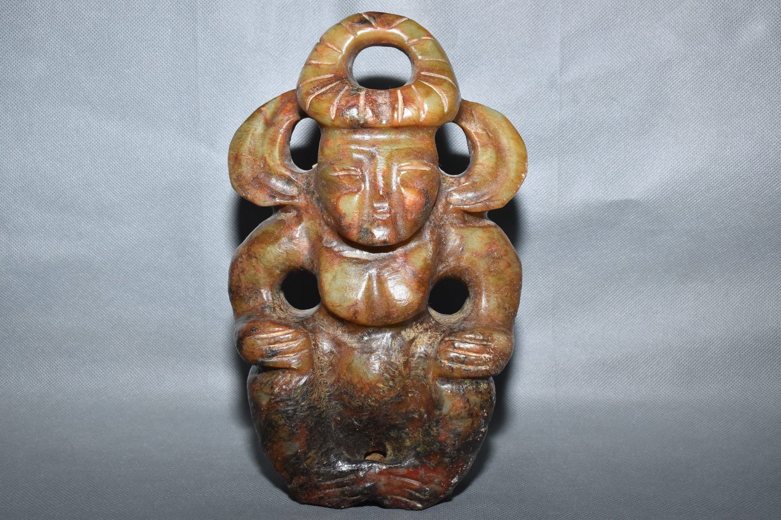 Chinese Hongshan culture jade carved ornaments (1 of 10)