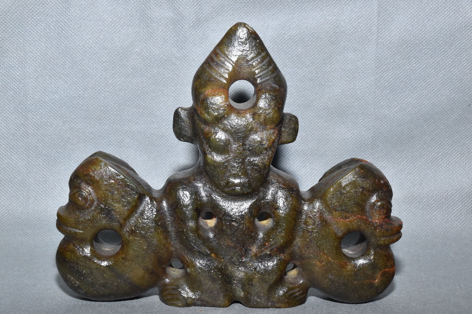 Chinese Hongshan culture jade carved ornaments (1 of 10)