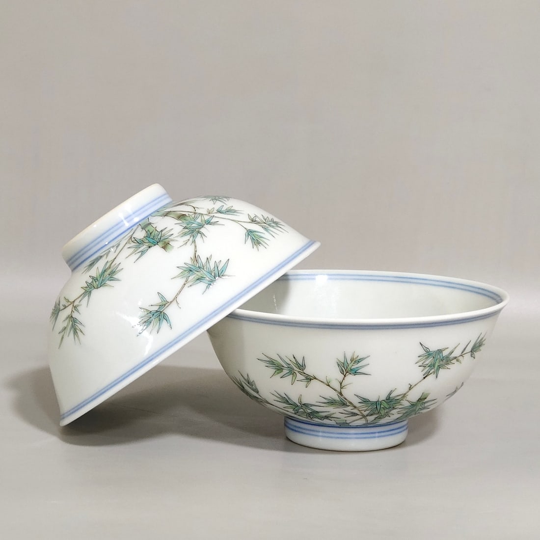 Qing Dynasty Yongzheng Green Bamboo Poem Painted Flower Cup: Size: Width 9.2 cm - Height 4.1 cm Materials: Porcelain Time Period: Qing dynasty Manufactured Date: Yongzheng Mark & Period Object: Chinese Antique ⛨ Purchase With Confidence ✔ Ver