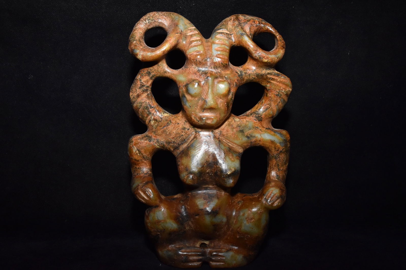 Chinese Hongshan culture jade carved ornaments (1 of 10)