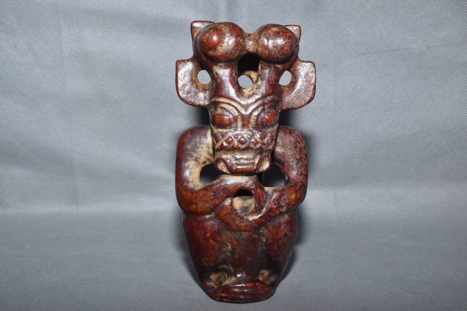 Chinese Hongshan culture jade carved ornaments (1 of 10)