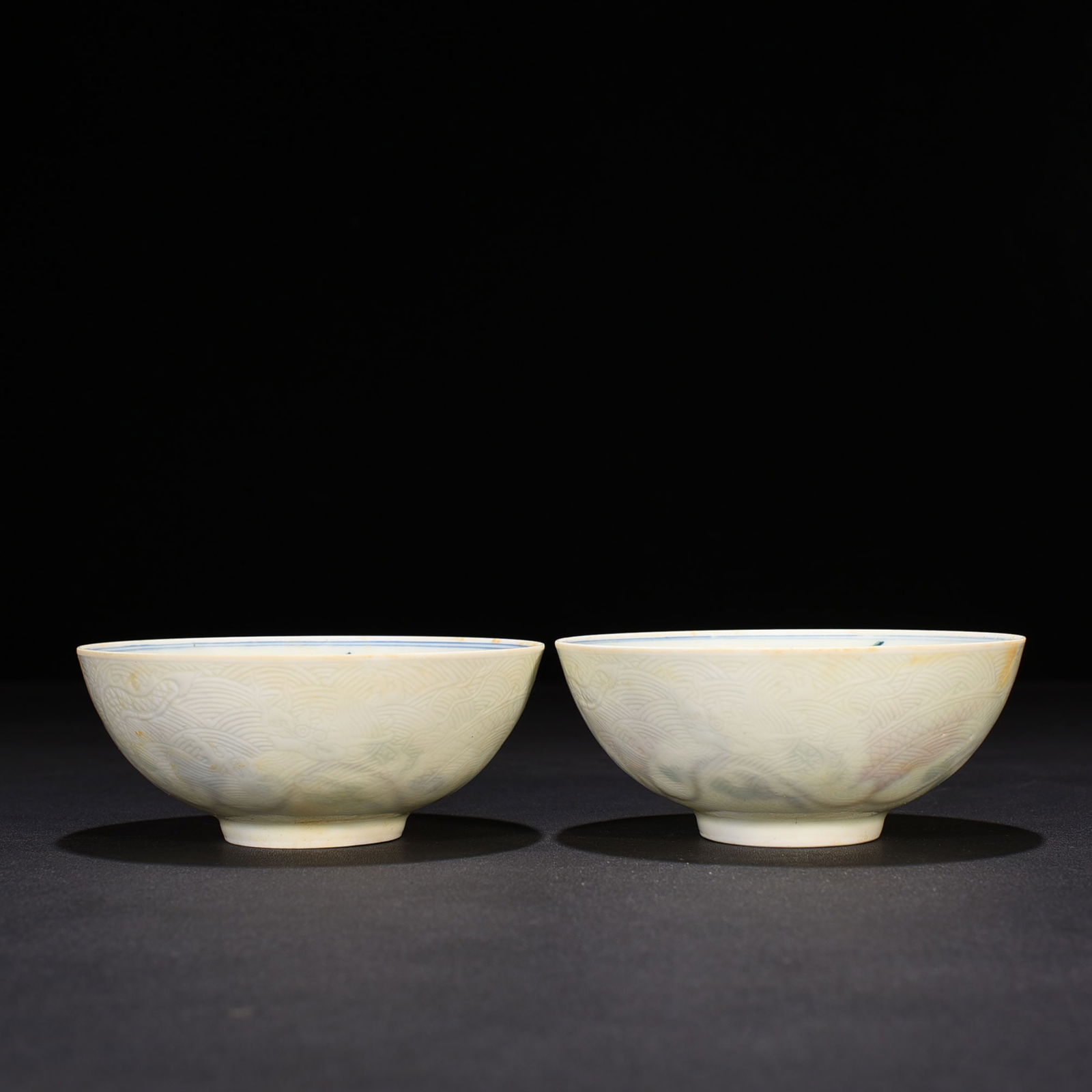 Ming Dynasty Chenghua doucai floral okra porcelain thin bowl (1 of 7)