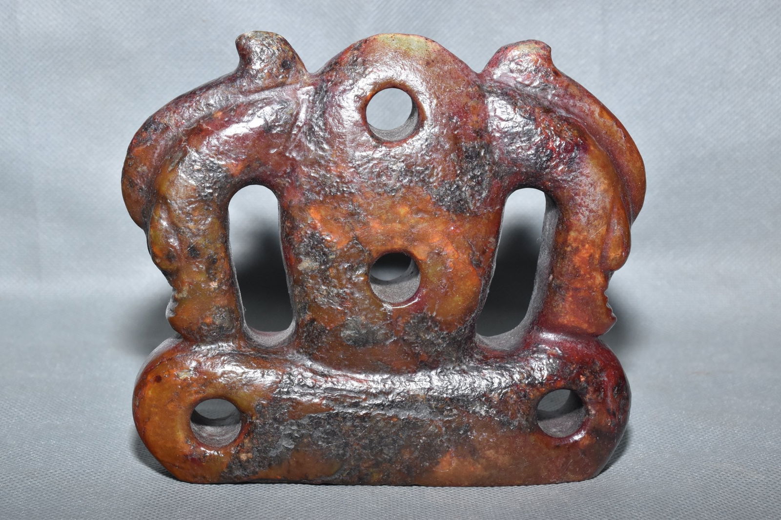 Chinese Hongshan culture jade carved ornaments (1 of 10)