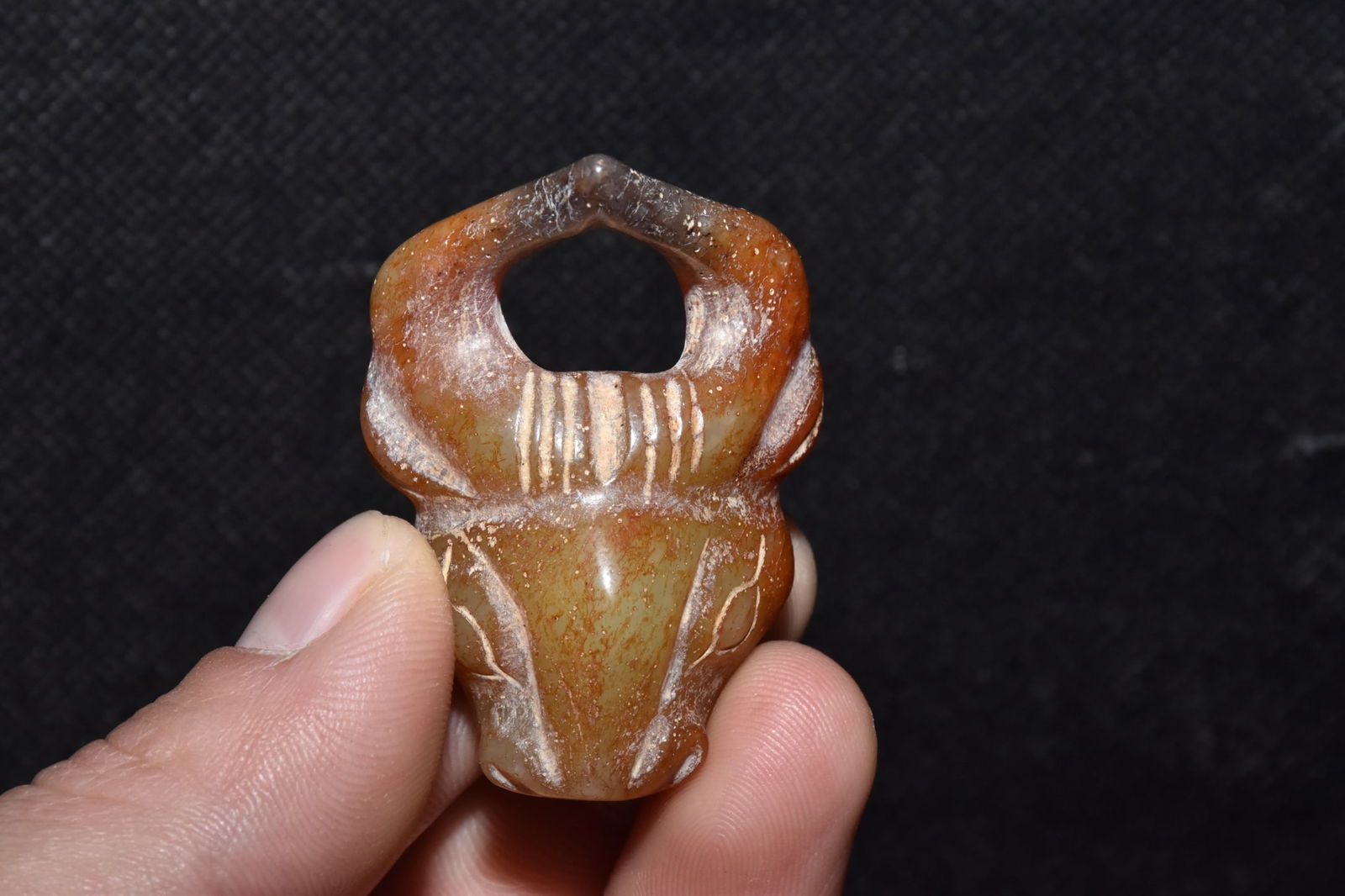 Chinese Hongshan culture jade carved ornaments (1 of 10)