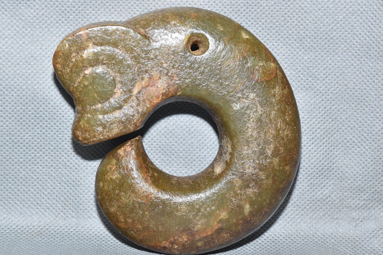 Chinese Hongshan culture jade carved ornaments (1 of 10)