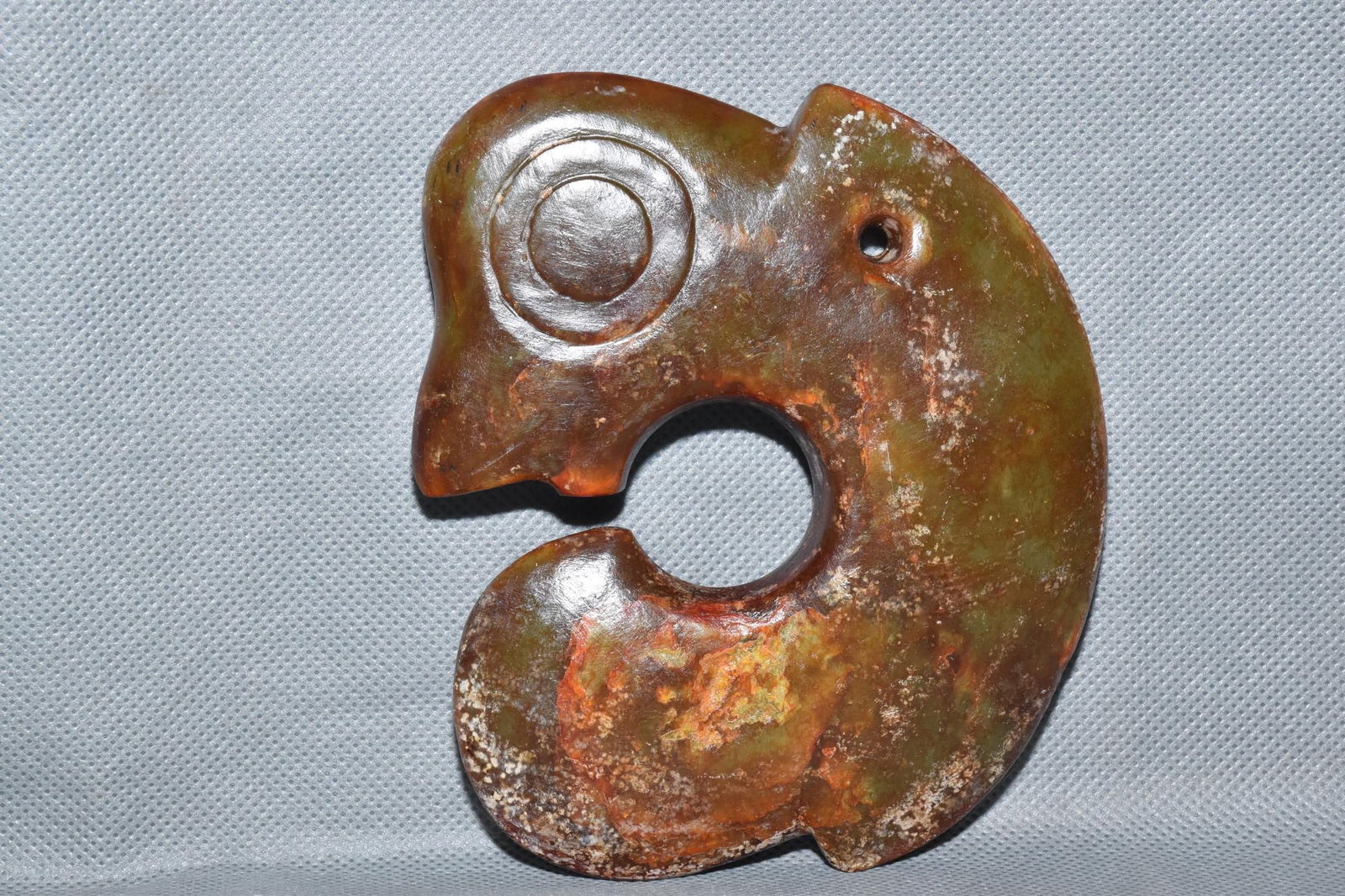 Chinese Hongshan culture jade carved ornaments (1 of 10)